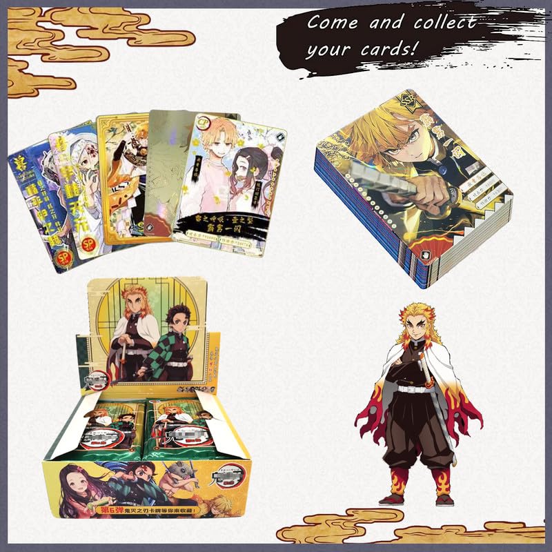 Shinybox, Demon Slayer Blade, Trading Cards & Accessories, Box Booster Pack, Demon Slayer: Blade Collection Card, 36 Packs per Box / 5 Cards Per Pack Toys & Games