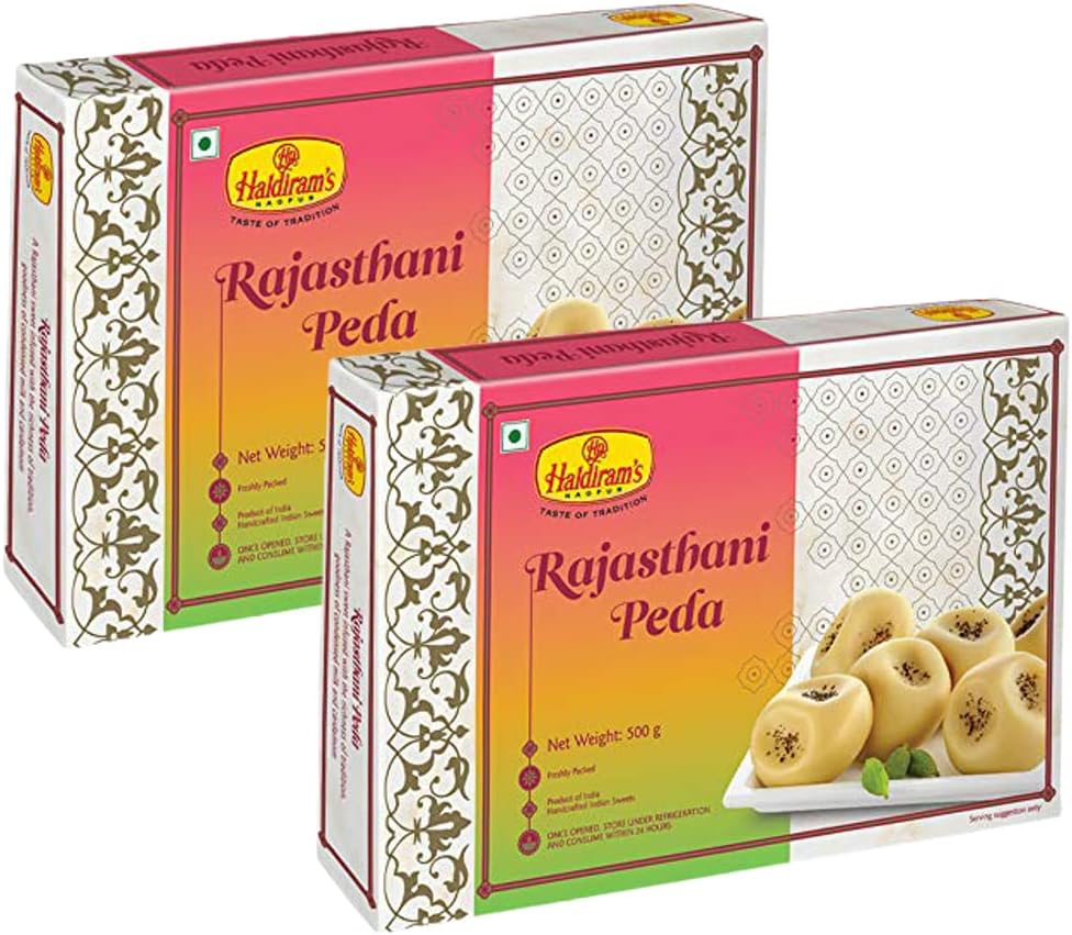 Haldiram's Nagpur Milk Rajasthani Peda (500G X 2) Pack Of 2, 1000 Gram