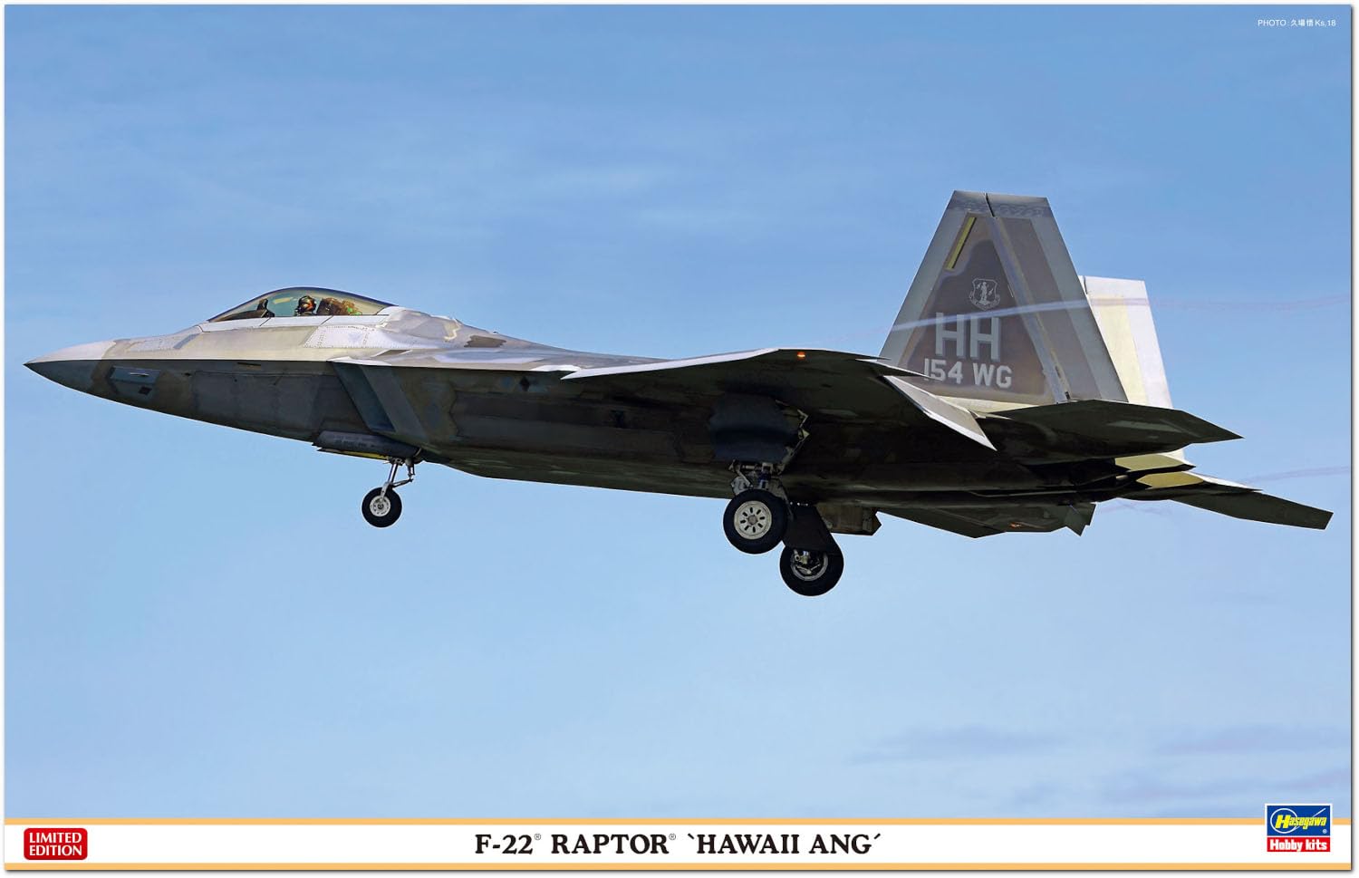 Amazon | ハセガワ(Hasegawa) 1/48 ハワイ州空軍 F-22 ラプター