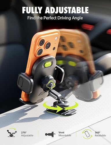 Miniatura 3 de Bracketron TripGrip PRO - Soporte para teléfono de automóvil, soporte para teléfono para tu automóvil con expansión de un solo botón para