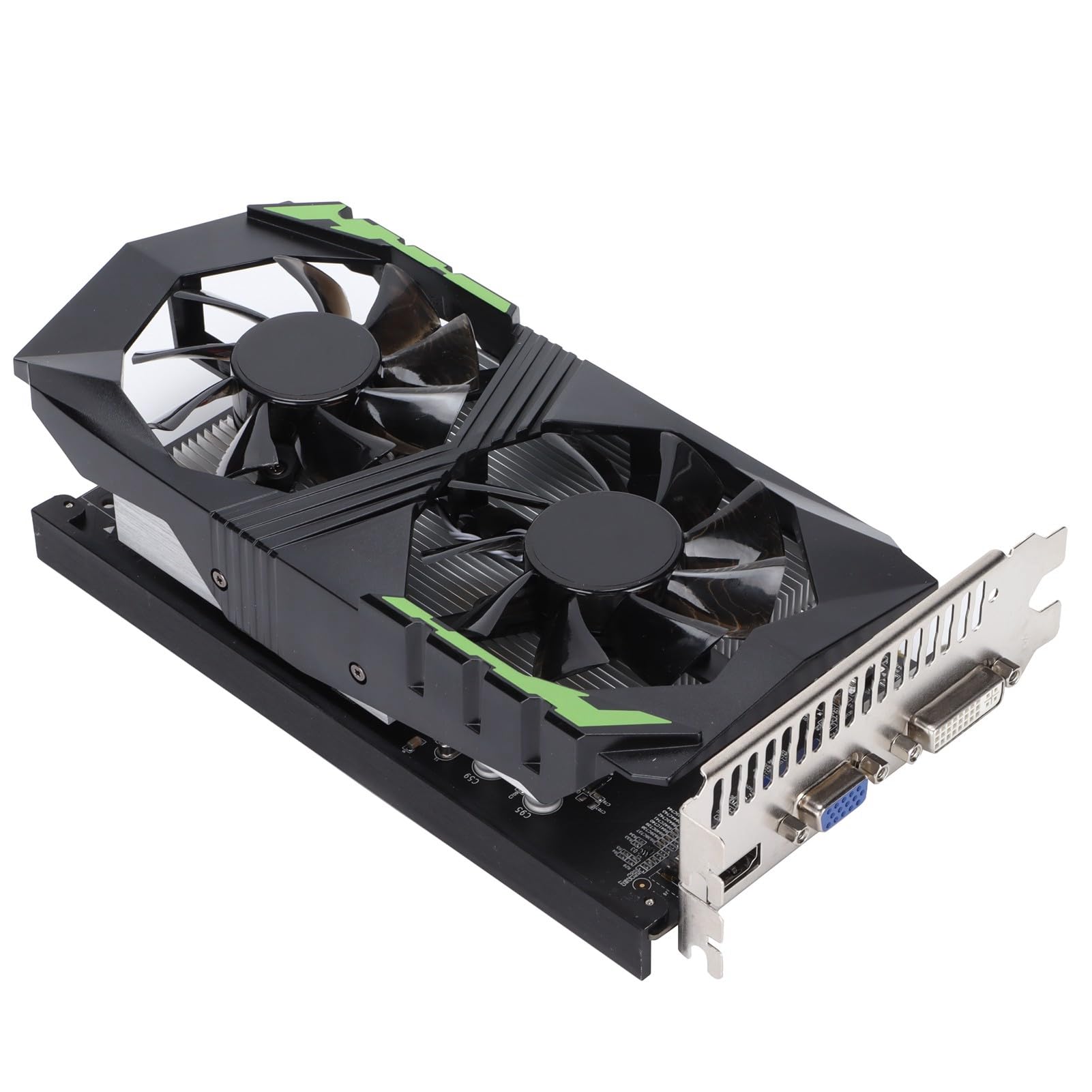 VBESTLIFE Scheda Grafica 1050TI da 4 GB, GPU DDR5 128 Bit, Scheda Video da Gioco PCIE 2.0 da 1350 MHz, Scheda Grafica per Computer Desktop con Porte HDMI, DVI, VGA