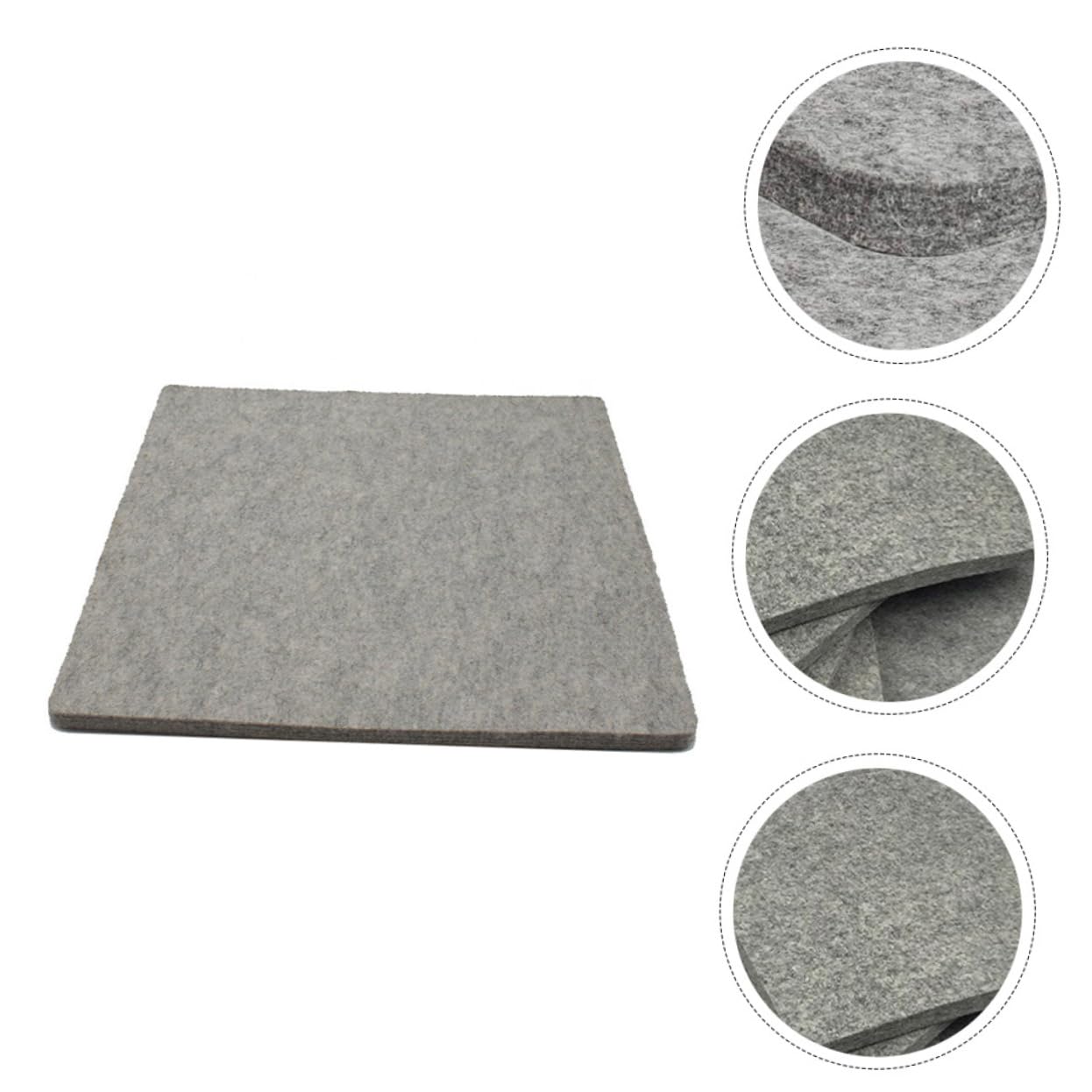 Bügelfilz Bügelmatte aus Filz Hitzebeständig 43x43cm | 1 Stück, Praktisch für Haushalt, Leicht zu Tragen und Verstauen, gegen Glanz und Anbrennen