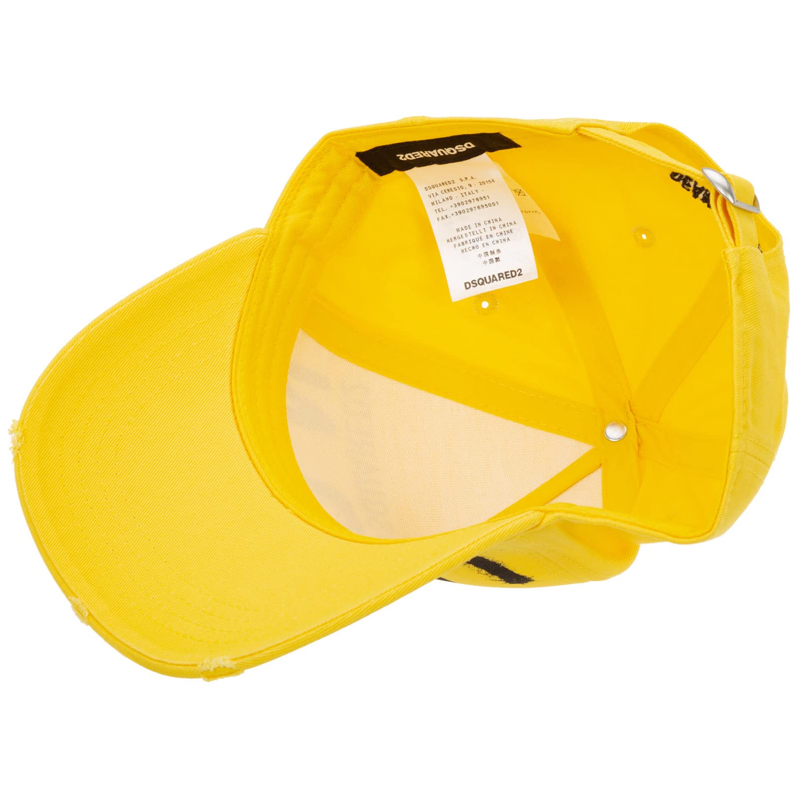 DSQUARED2 Męska ikona czapka baseballowa Giallo, Giallo, rozmiar uniwersalny