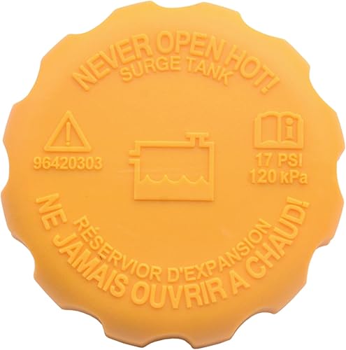 Tapa del tanque de recuperación del depósito de refrigerante del radiador compatible con Chevy Aveo 2004-2011 Aveo5 2007-2011 Pontiac G3 2009-2010