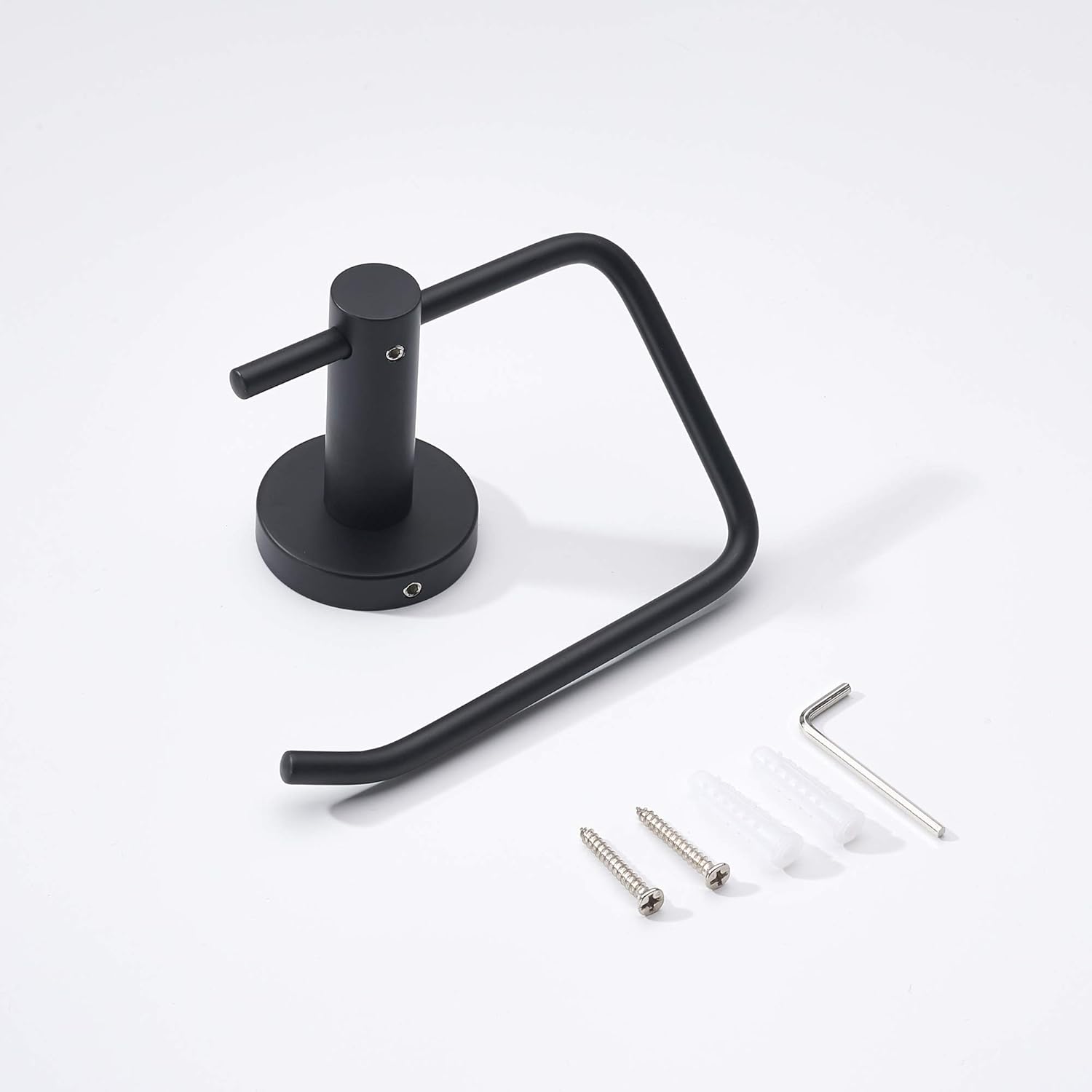 Matte Black Stainless Steel Wall Mounted Toilet Paper Holder