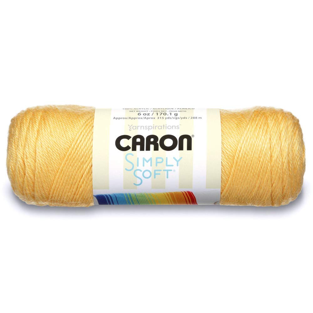 Caron3 x 170g Balls Simply Soft Yarn, Sunshine