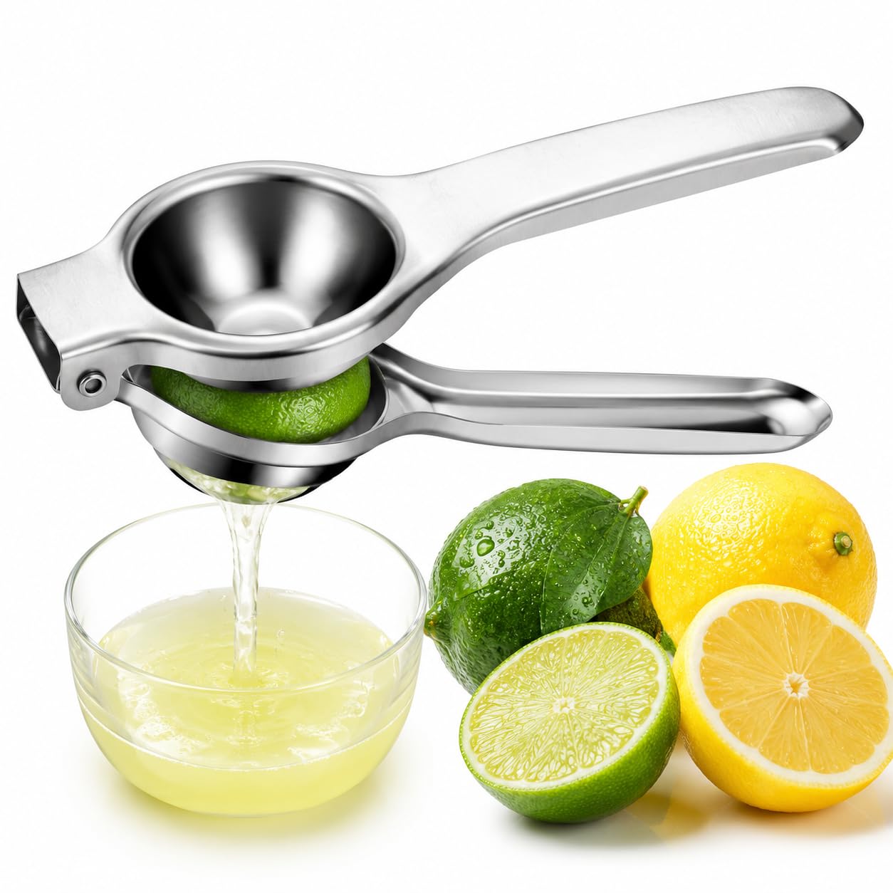 Lemon Squeezer Hand Press Citrus Juicer Heavy Duty Metal Lime Squeezer