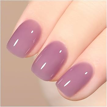 Amazon.com : GAOY Jelly Nude Purple Gel Nail Polish, 16ml