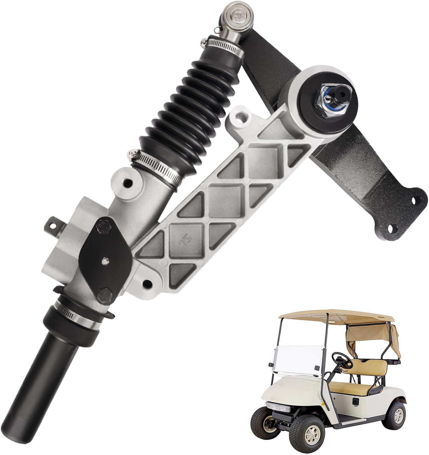 EZGO Steering Rack, Golf Cart Steering Gear Box Assembly Fit for 1994.6-2001 EZGO TXT and Medalist Golf Cart, Replace OEM# 70314-G01, 70314-G02, 70723-G02, 70147-G02