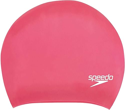 Speedo Gorro de natación de pelo largo, ajuste cómodo, diseño hidrodinámico, sombrero impermeable