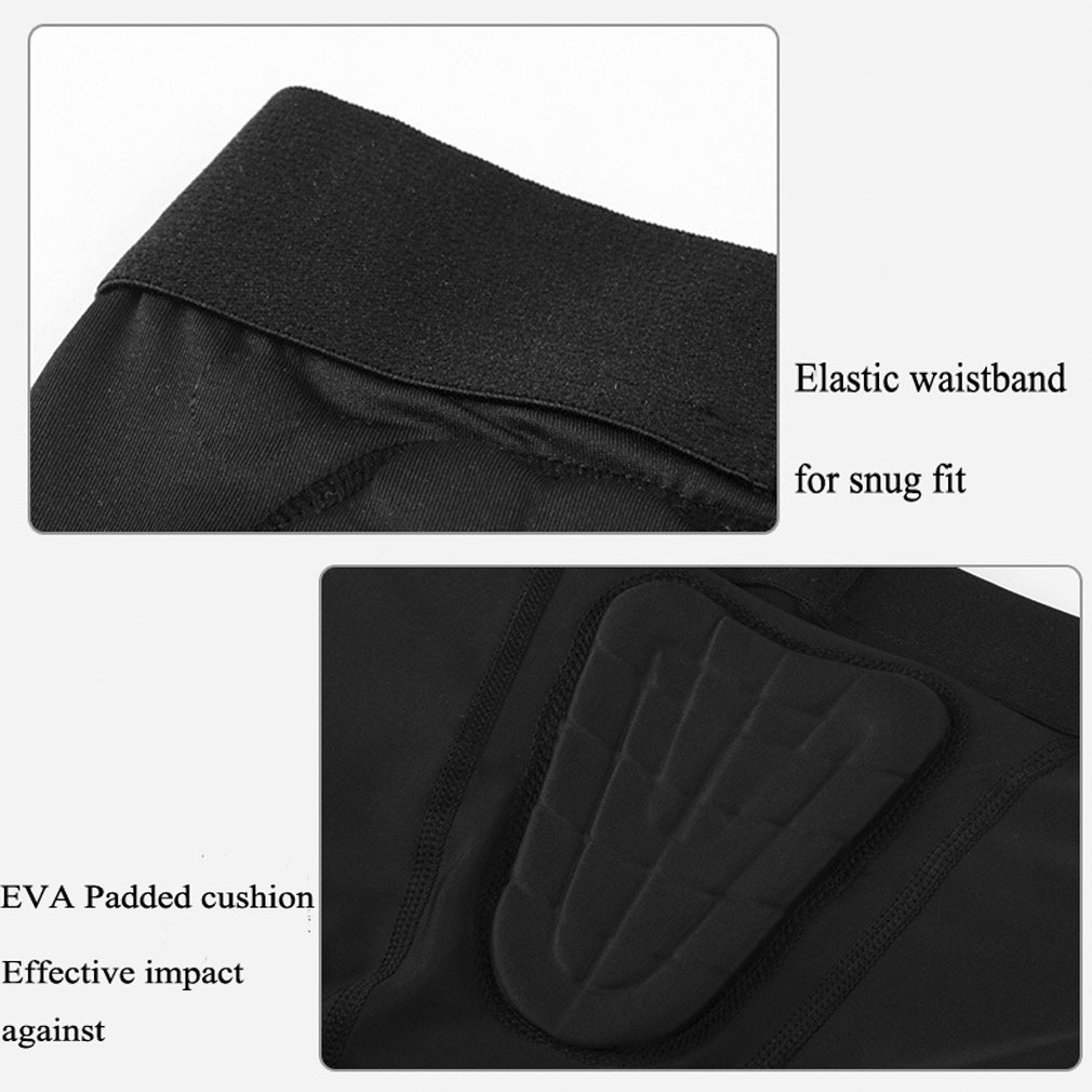 Pantalones cortos acolchados para niños, ropa interior protectora, pantalones cortos de compresión para cadera