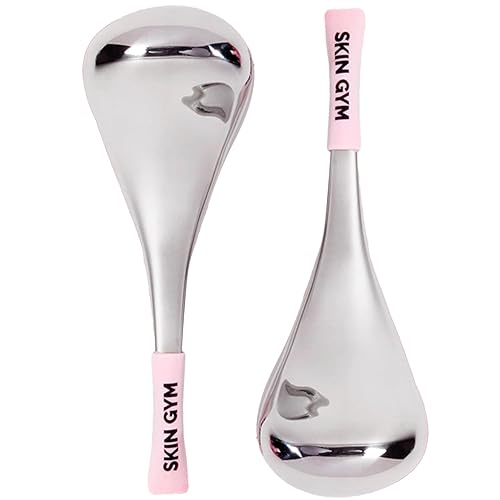 Miniatura 1 de Skin Gym Varillas de masaje Cryo-Ice para cara, debajo de los ojos, cuello y escote, rodillo facial 100% acero inoxidable, masajeador facial