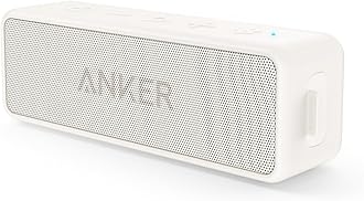 Anker Soundcore 2 Portable Bluetooth Speaker with 12W Stereo Sound, BassUp, IPX7 Waterproof, 24-Hour Playtime, Speaker for Home, Outdoors, Travel