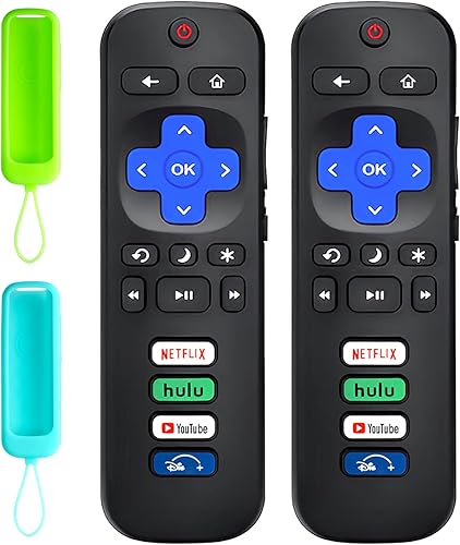 Control remoto de repuesto compatible con TCL RokuHisense RokuOnn RokuInsignia RokuElement RokuWestinghouse Roku TVNo es compatible con Roku