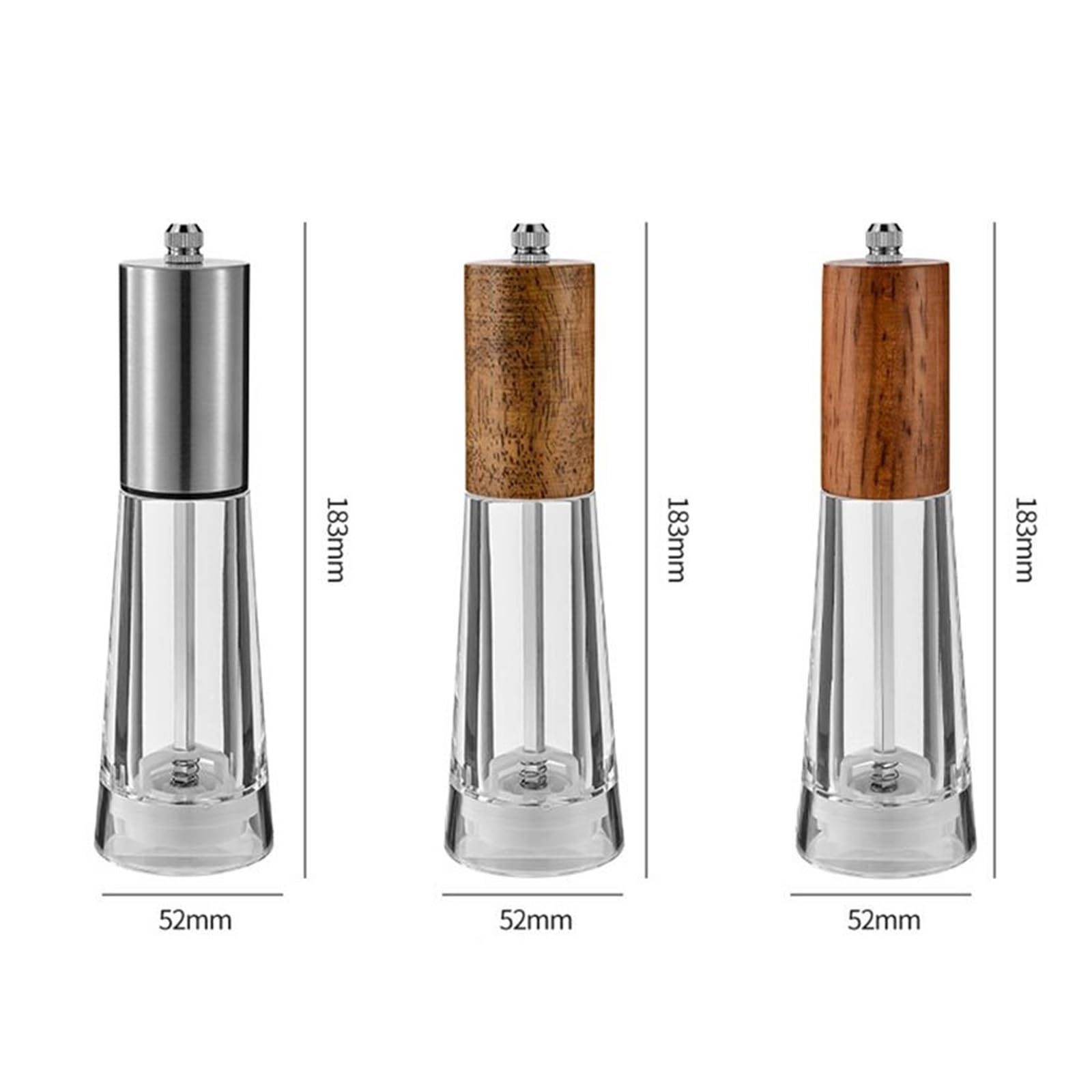 Manuelle Pfeffermühle, Meersalzmühle(Stainless steel)