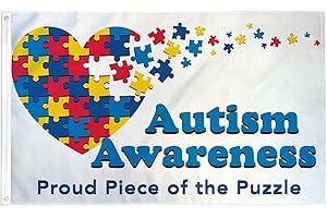 AUTISM AWARENESS Flag 3X5 Foot 100% Premium Quality Polyester 100D Flag