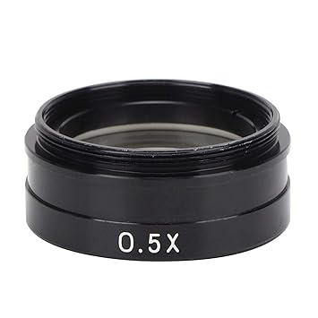 Magnification 0.5X C-Mount Lens, Zoom C-Mount Lens, Replacement for Industrial Microscope Camera