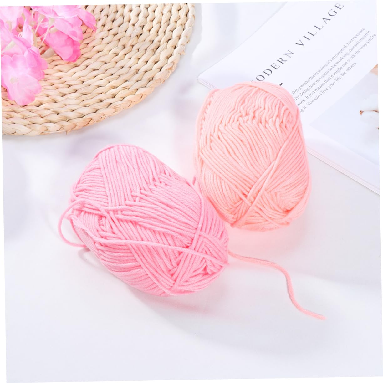 Filato di Cotone al Latte Filato Grosso Colore Casuale 50g 12 Pezzi Morbido e Lavabile in Lavatrice per Uncinetto per Sciarpe e Maglioni