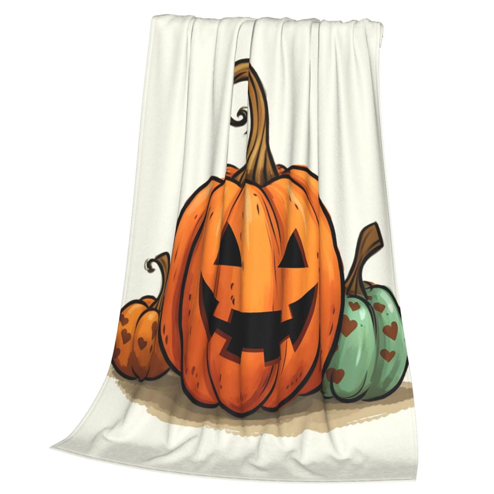 Couverture citrouille légère et pelucheuse pour réchauffer vos soirées