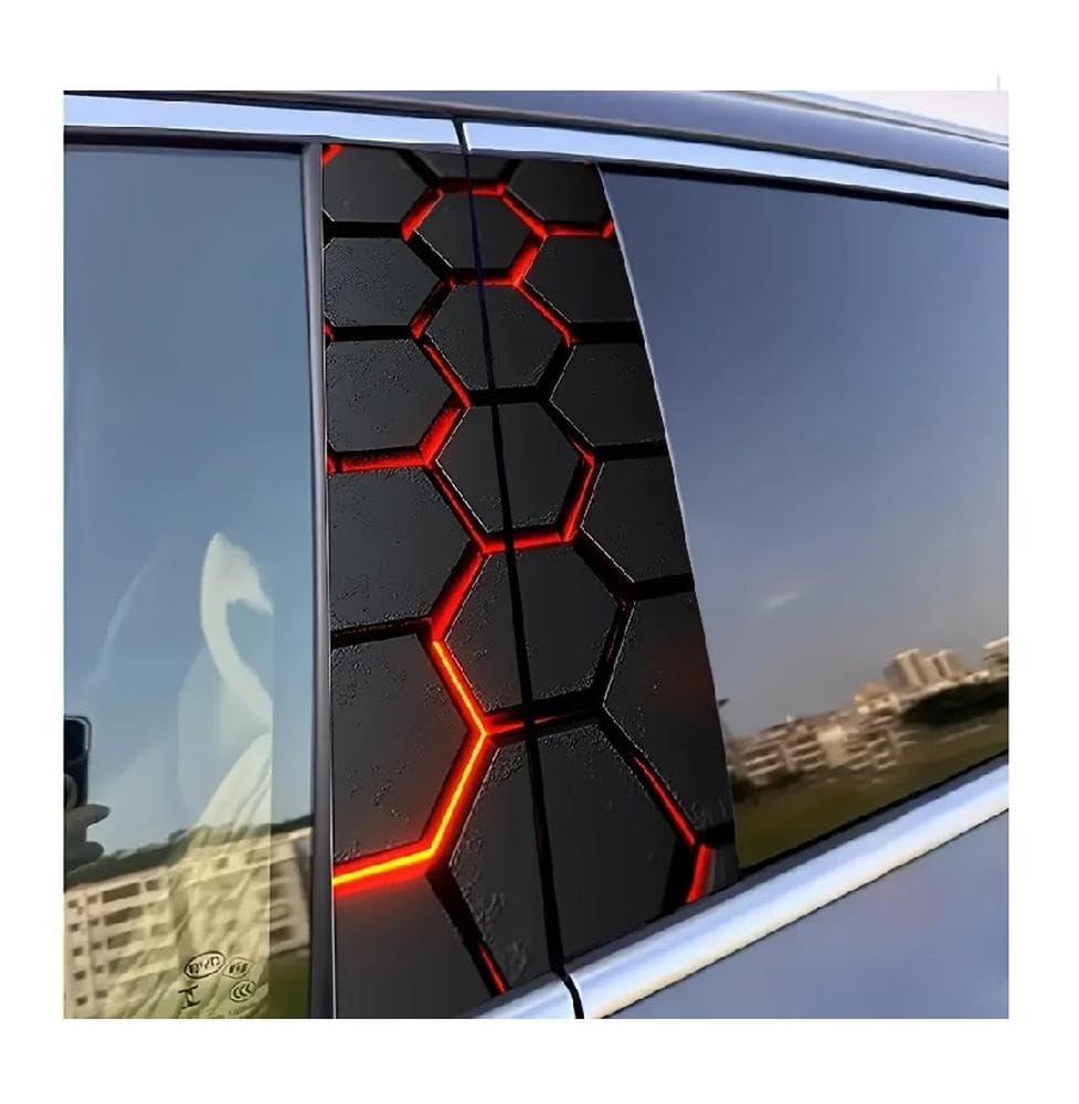 Bertdcx One Color Technology Pattern Car Stickers Waterproof Scratch Resistant Auto Parts