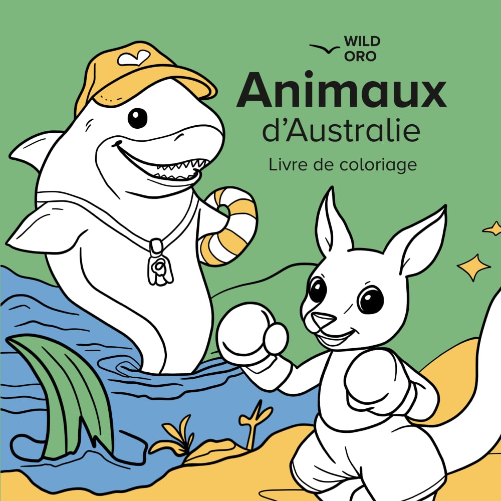 Animaux d’Australie: Livre de coloriage