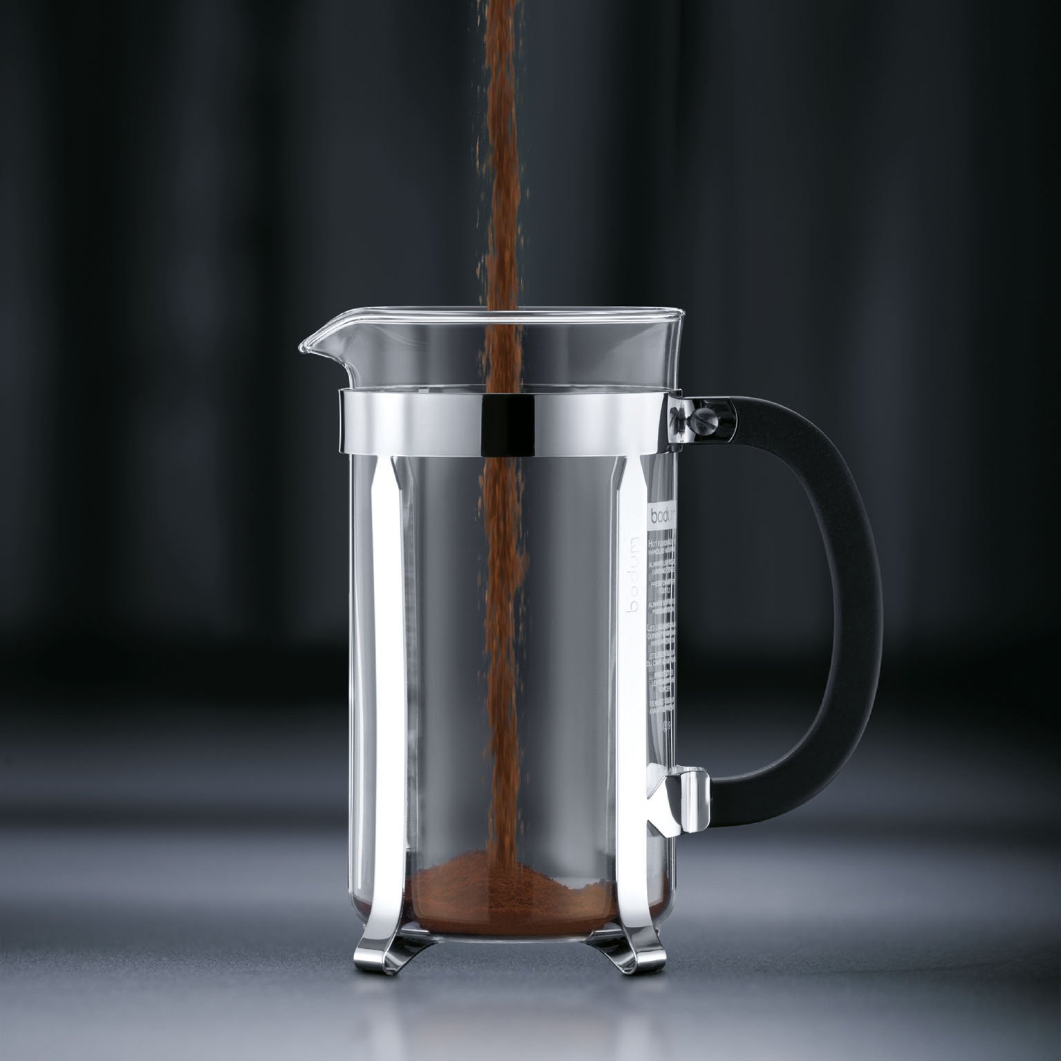 Amazon.com: Bodum 12oz Chambord French Press Coffee Maker, High-Heat  Borosilicate Glass, Polished Stainless Steel  Made in Portugal: Home &  Kitchen