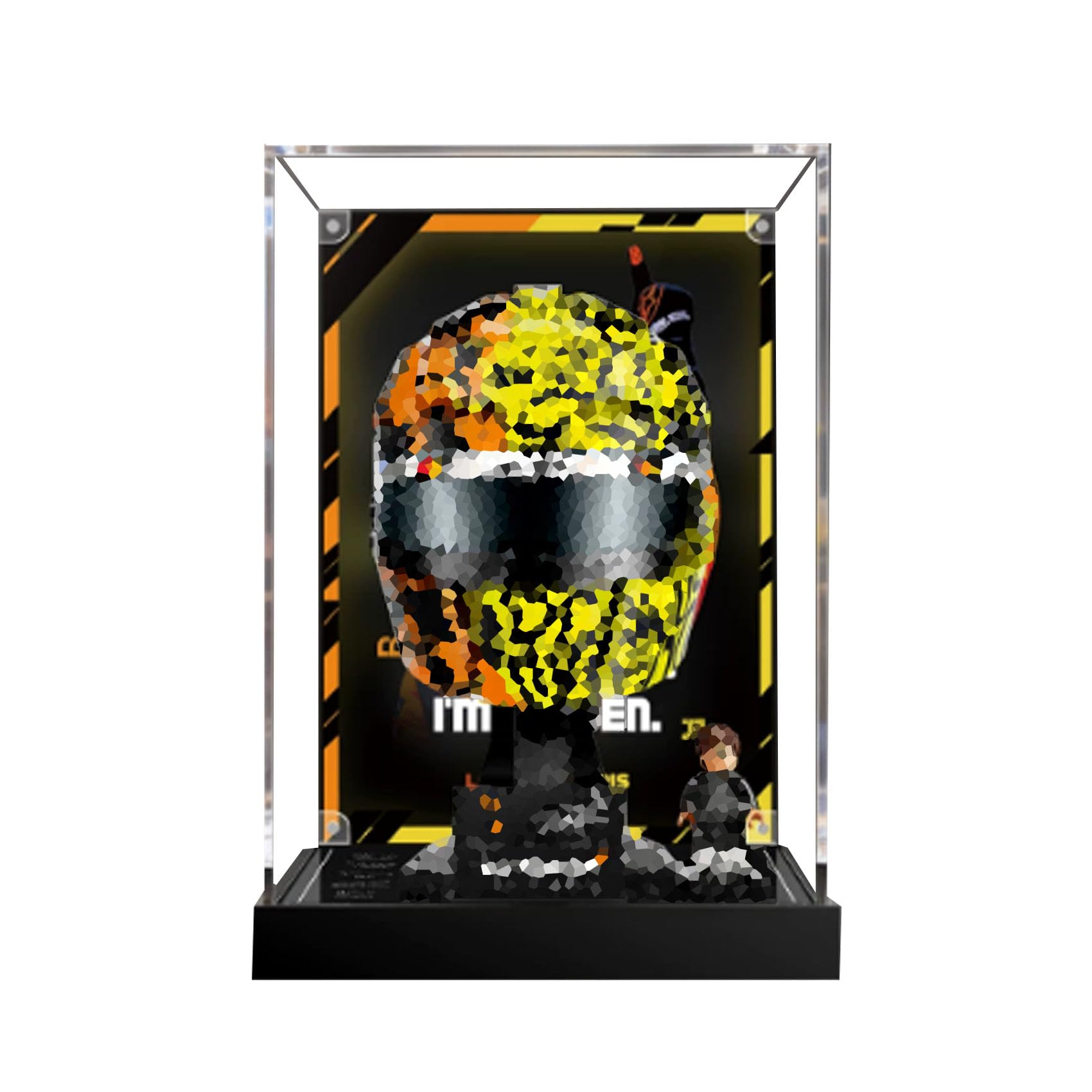 Acrylic Display Case for Le-go 43023 Helmet Model, Dustproof Display Box (display box only)