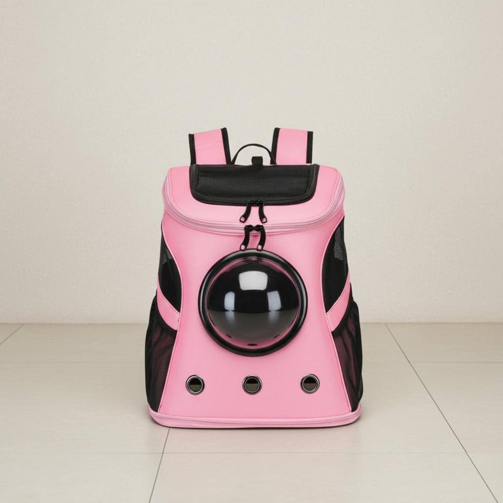 Zaino Trasportino per Gatti Zaino Trasporto Capsule con Rete Traspirante E Trasparente in Oxford E Nylon Portatile Adatto a Passeggiate Visite Veterinarie Viaggi