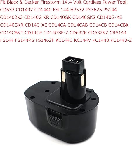 Miniatura 4 de Batería 14.4V 2Ah Reemplazo para Black&Decker PS140 A9262 A9267 A9276 A9527