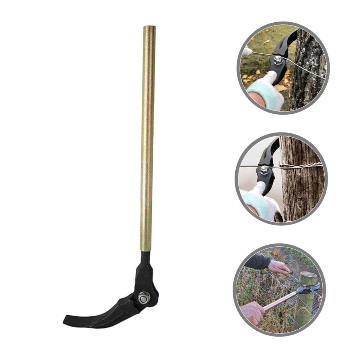 Mikikit Tensor de Alambre para Cercas de Jardín Portátil Herramienta con Mango para Alambradas y Vallas de Púas Dispositivo Práctico y Rápido para Vallas Agrícolas