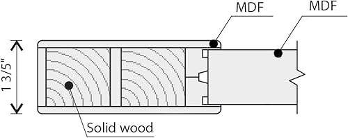 Miniatura 7 de Barn - Puerta corrediza marrón de 28 x 80 pulgadas con herrajes de acero inoxidable  Planum 0030 Wenge  Juego de perchas plateadas de 6.6 pies