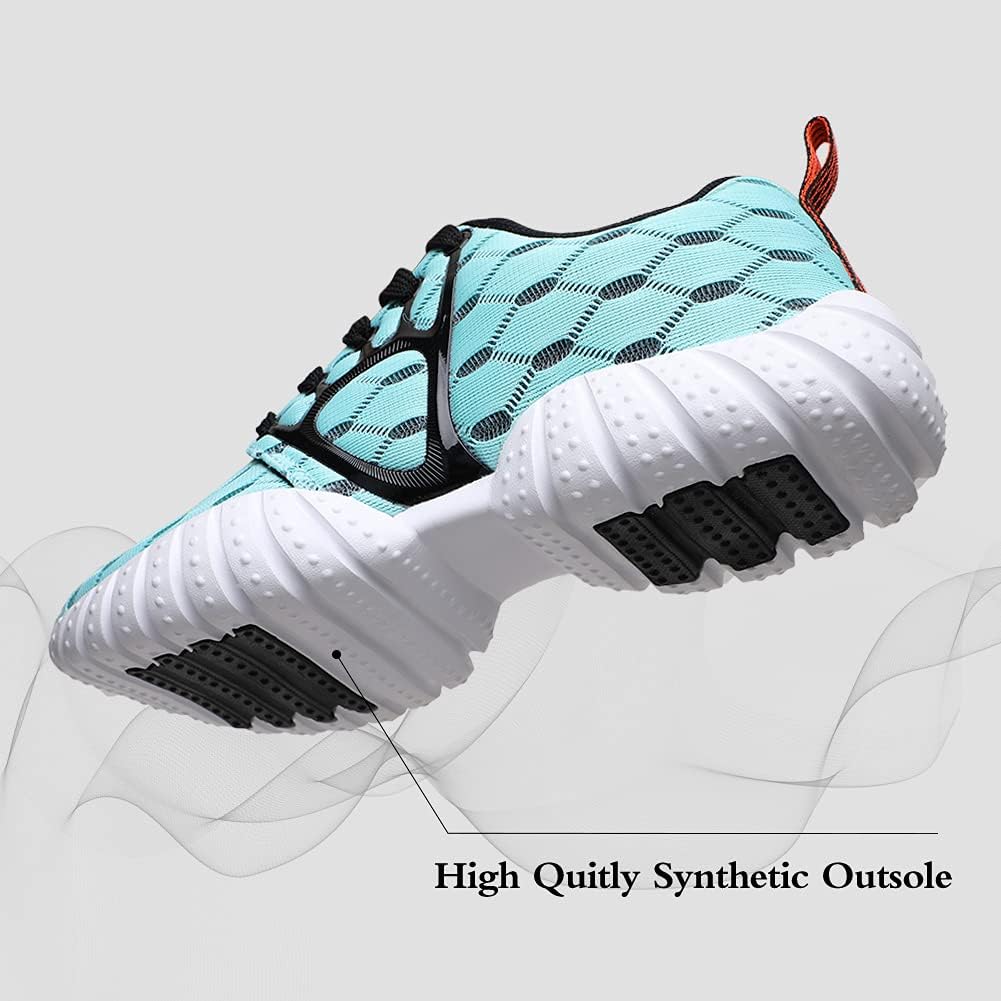ALEADER Women's Lightweight Mesh Sport Running Shoes 7 Light Blue