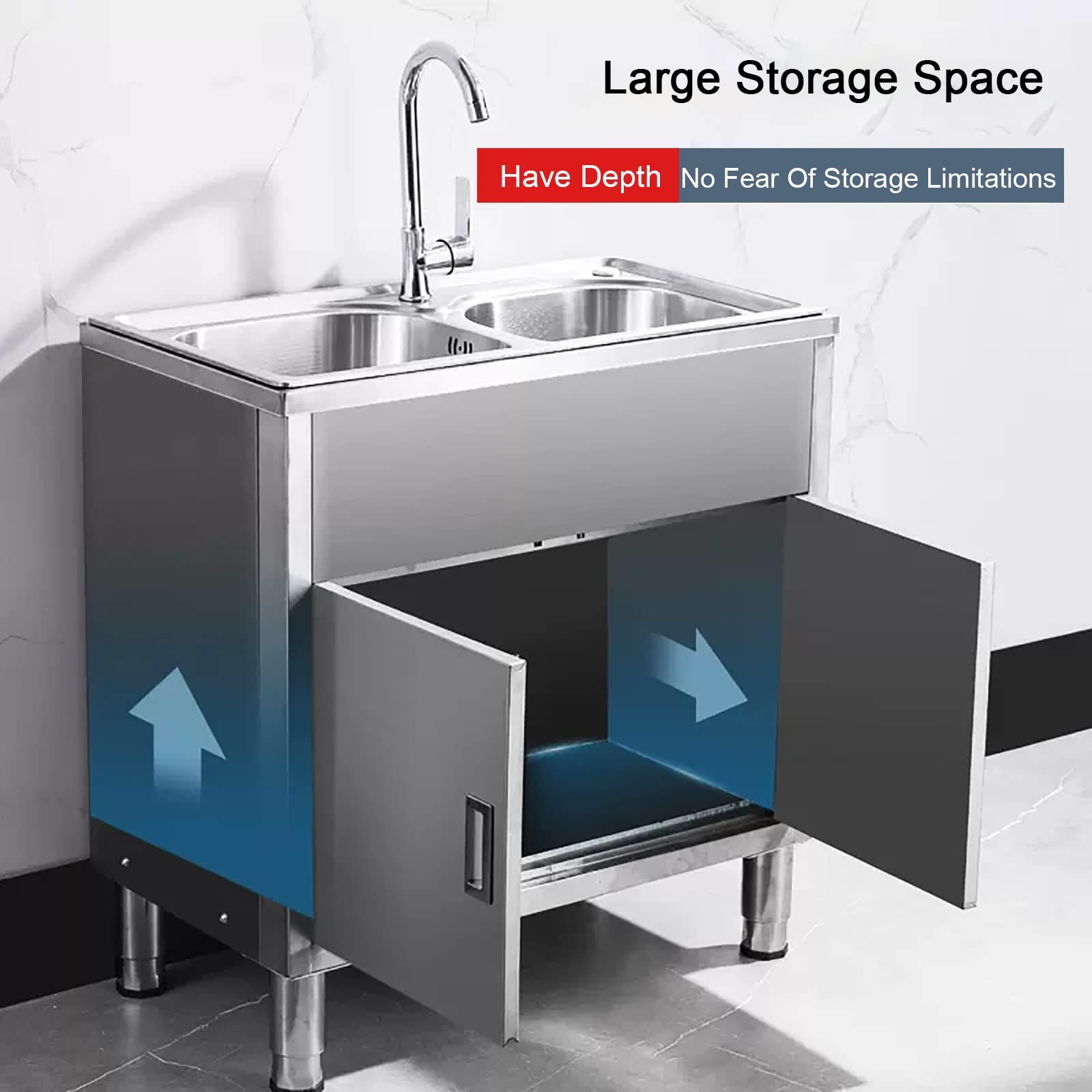 Garage Cabinets Outdoor Sink,Kitchen Sinks,with Cabinet Stainless
