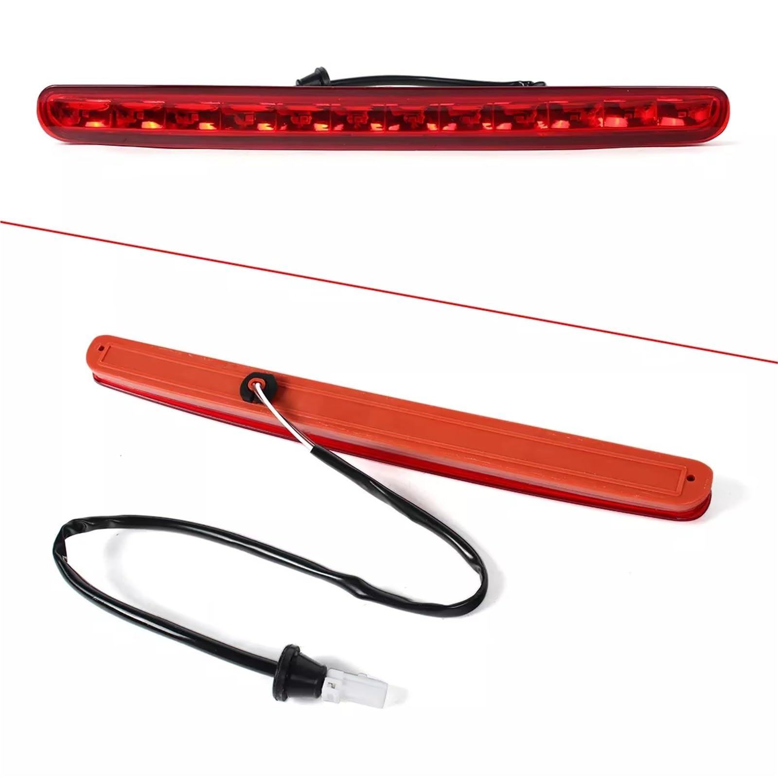 terza luce freno Per FIAT Per 500 500C 2009-2018 LED Rosso Posteriore Terzo Freno Stop Luce 77365246 68140780AA Fanale Terzo Stop(Red)