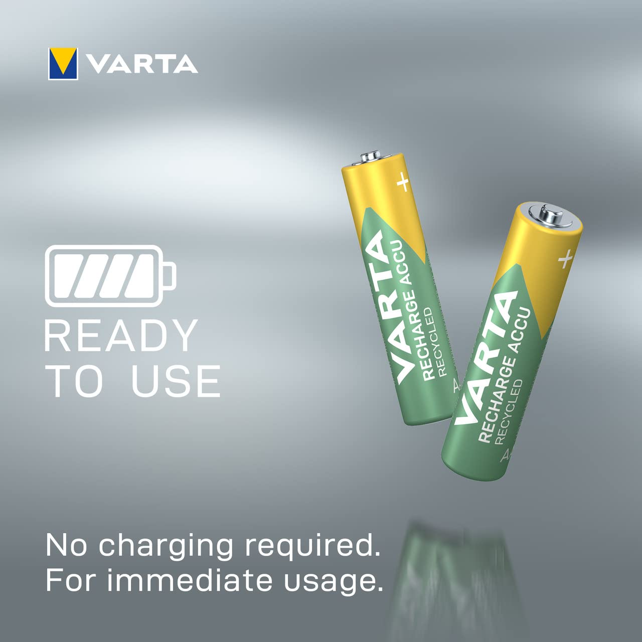 VARTA Recharge Accu Recycled, Ready-To-use pre-charged AAA Micro 