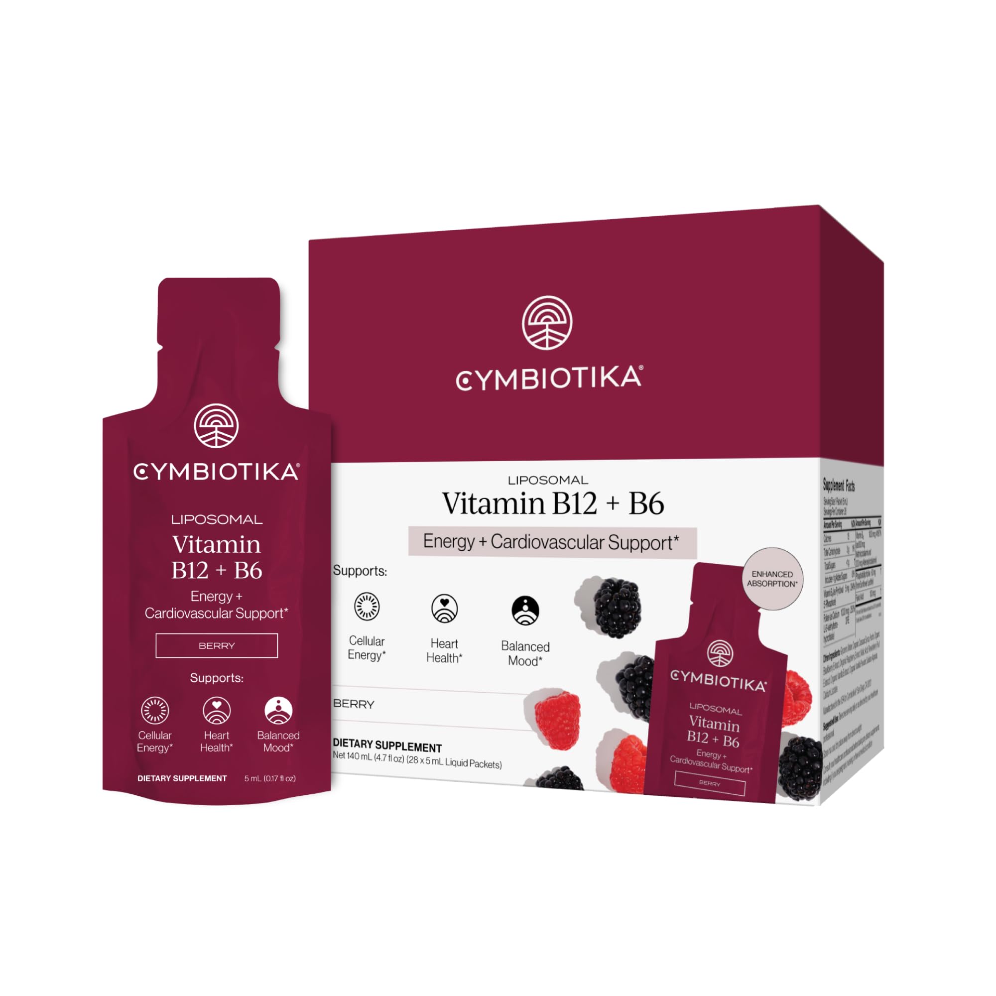 CYMBIOTIKA Liposomal Supplement Absorption Plant Based