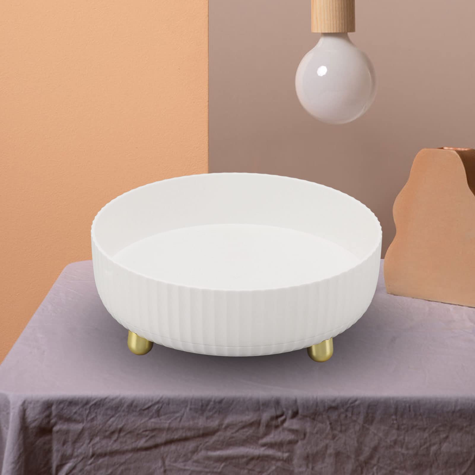 Naroote Lazy Susan Organisateur, Support de Rangement Rotatif, Organisateur de Support à épices, Plateau Tournant, Support à épices Cosmétique, Organisateur d'assaisonnement Rond pour