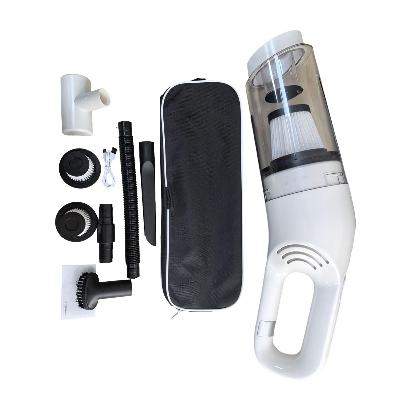 NMFLAB Handheld Vacuum Cordless Rechargeable Car Vacuum Portable Hand Vacuuming Cleaner Home Quick Cleaning Handheld Vacuuming Cleaner