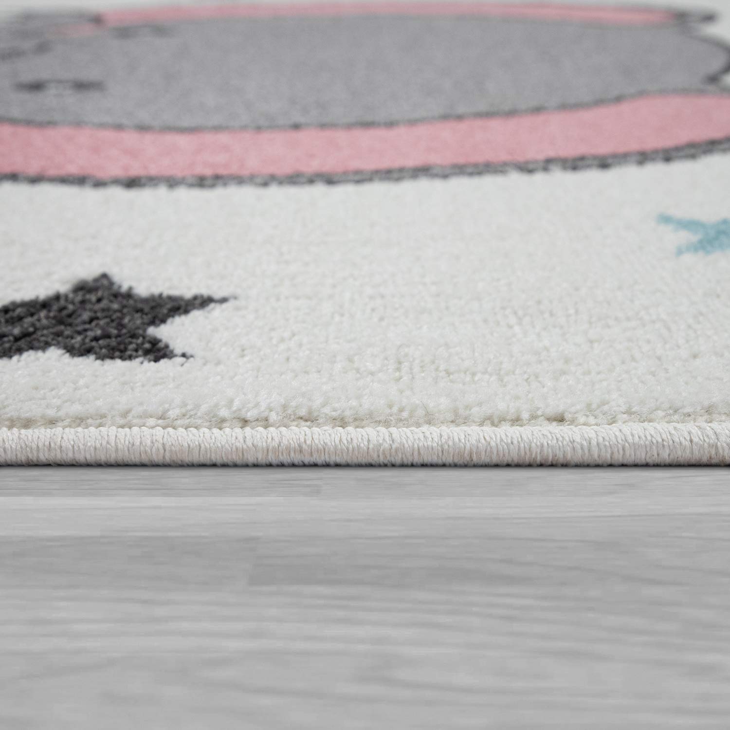 Paco Home Alfombra Infantil Habitación Infantil Niña Niño Varios Estampados Y Tamaños, tamaño:80x150 cm, Color:Crema 2