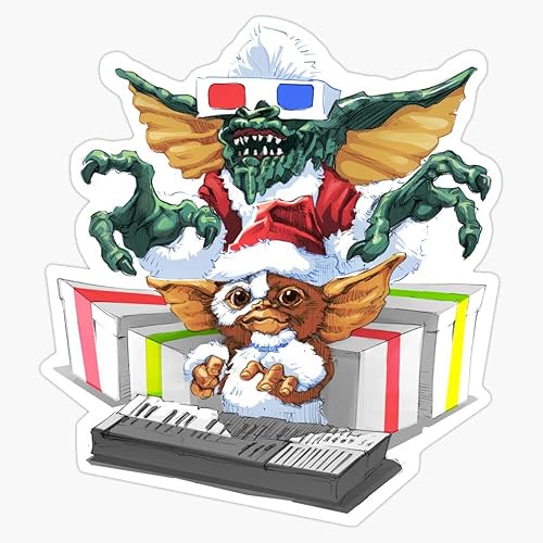 Gremlins - Calcomanía de vinilo para parachoques de Navidad, 5 pulgadas