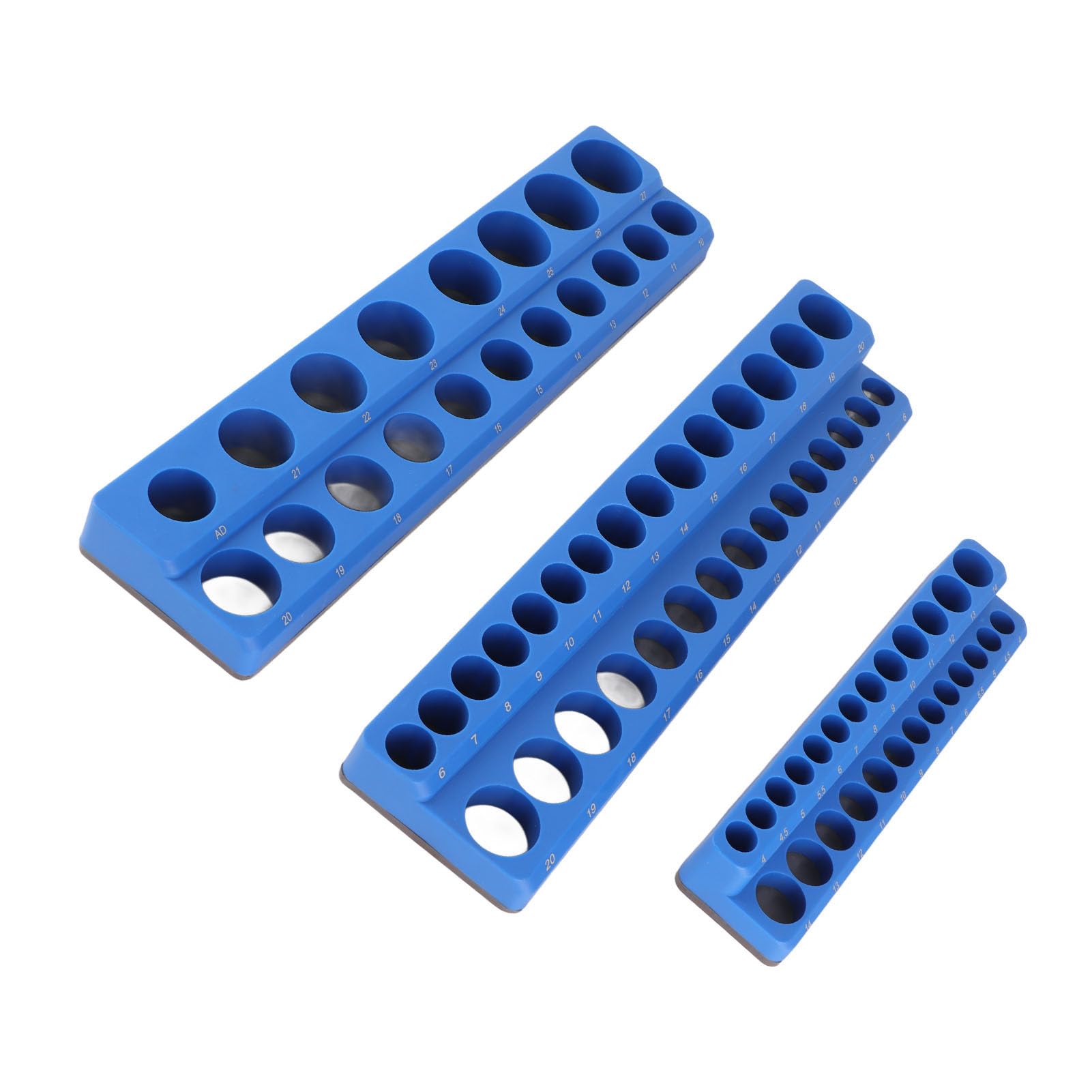 Set di Organizer per Prese Magnetiche 3 Pezzi Potente Portautensili Portatile per Cassette degli Attrezzi Soluzione Facile da Riporre (Metrica 16 cm)