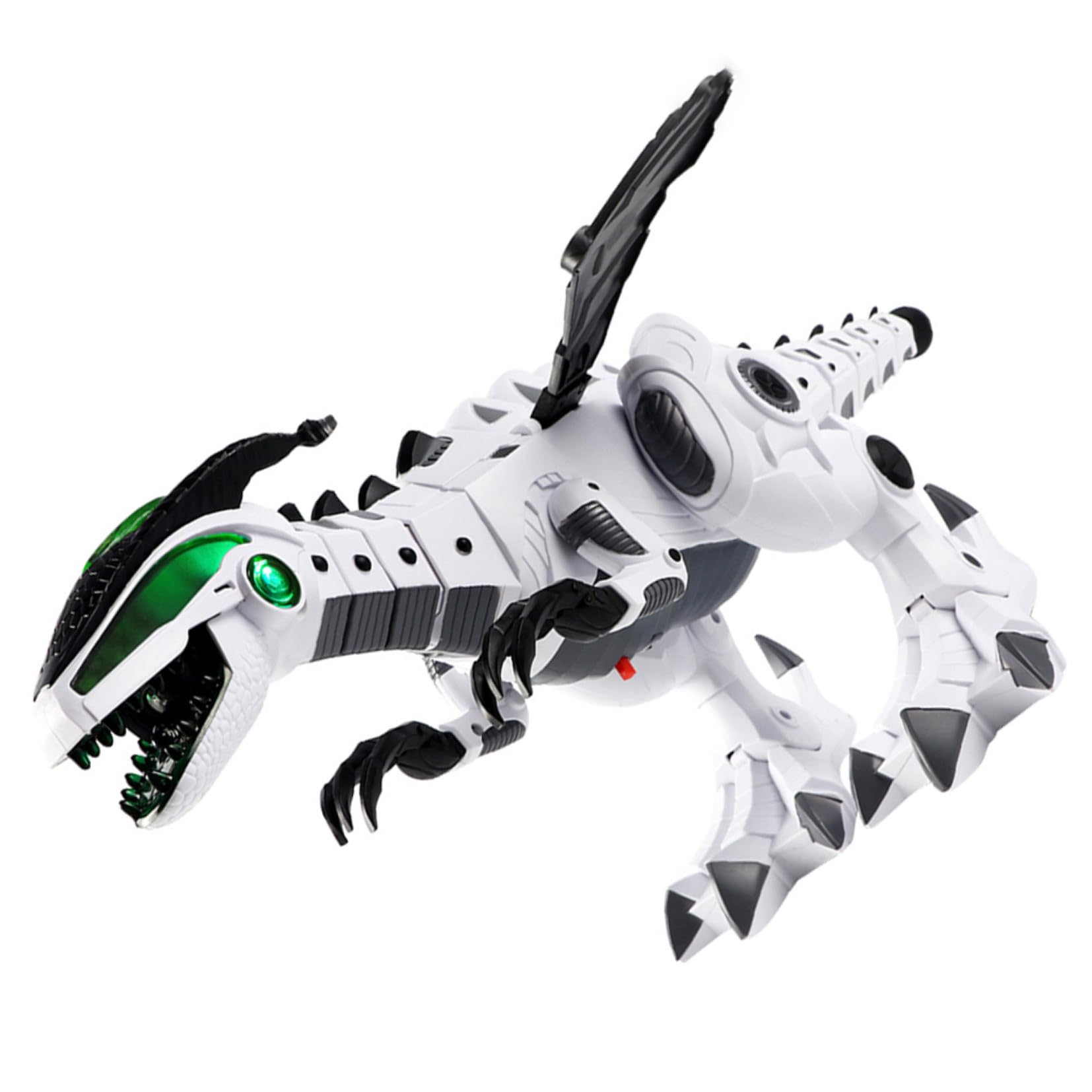 ABOOFAN Elektrisches Dinosaurier Spielzeug mit Sprühfunktion Weiß
