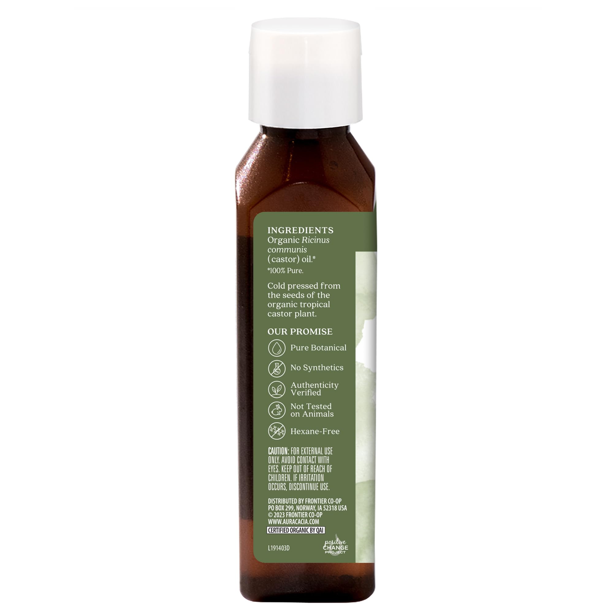 Aura Cacia Skin Care Oil - USDA Organic - Castor Oil - 4 fl oz - 100% Pure Botanical Ingredients thumbnail 2