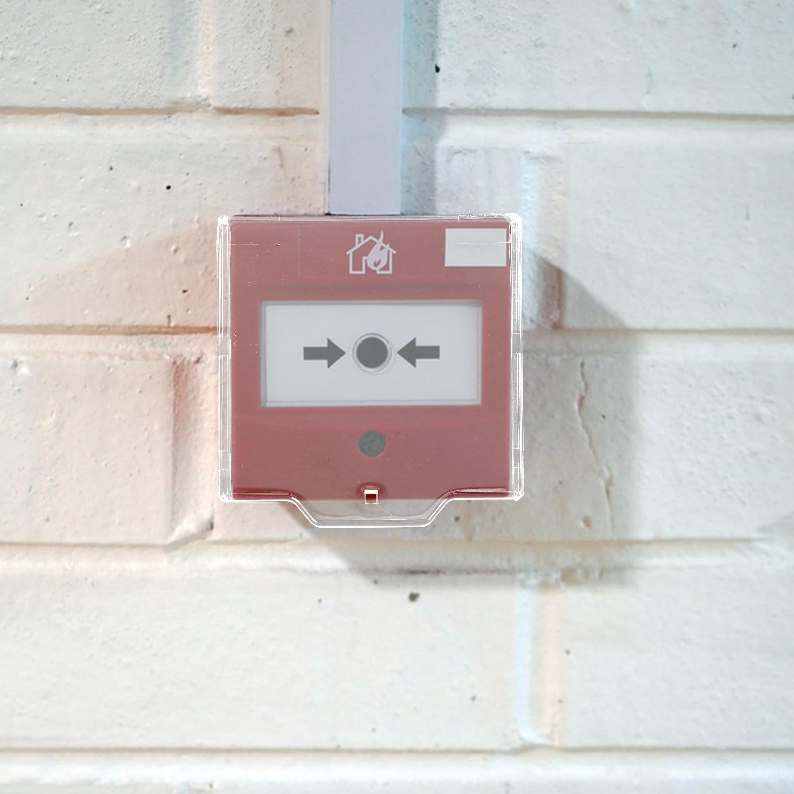 VILLCASE Cubierta de Botón Pulsador Transparente 4 Unidades para Interruptores de Alarma contra Incendios Prevención de Activaciones Accidentales en Áreas Comerciales