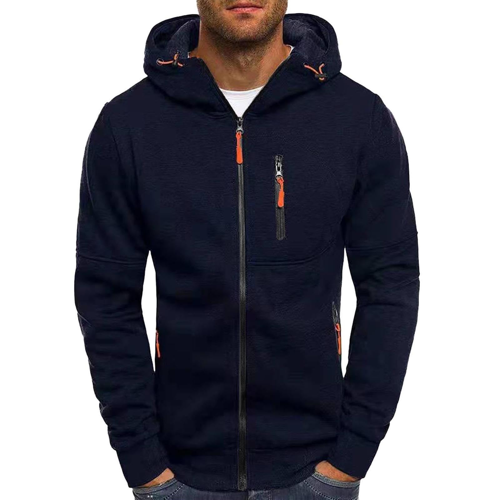 Tuta da jogging da uomo, set di tuta sportiva minimalista, con cappuccio, per il tempo libero, a maniche lunghe, da uomo, per palestra, fitness, traspirante, felpa da jogging, casual, per la