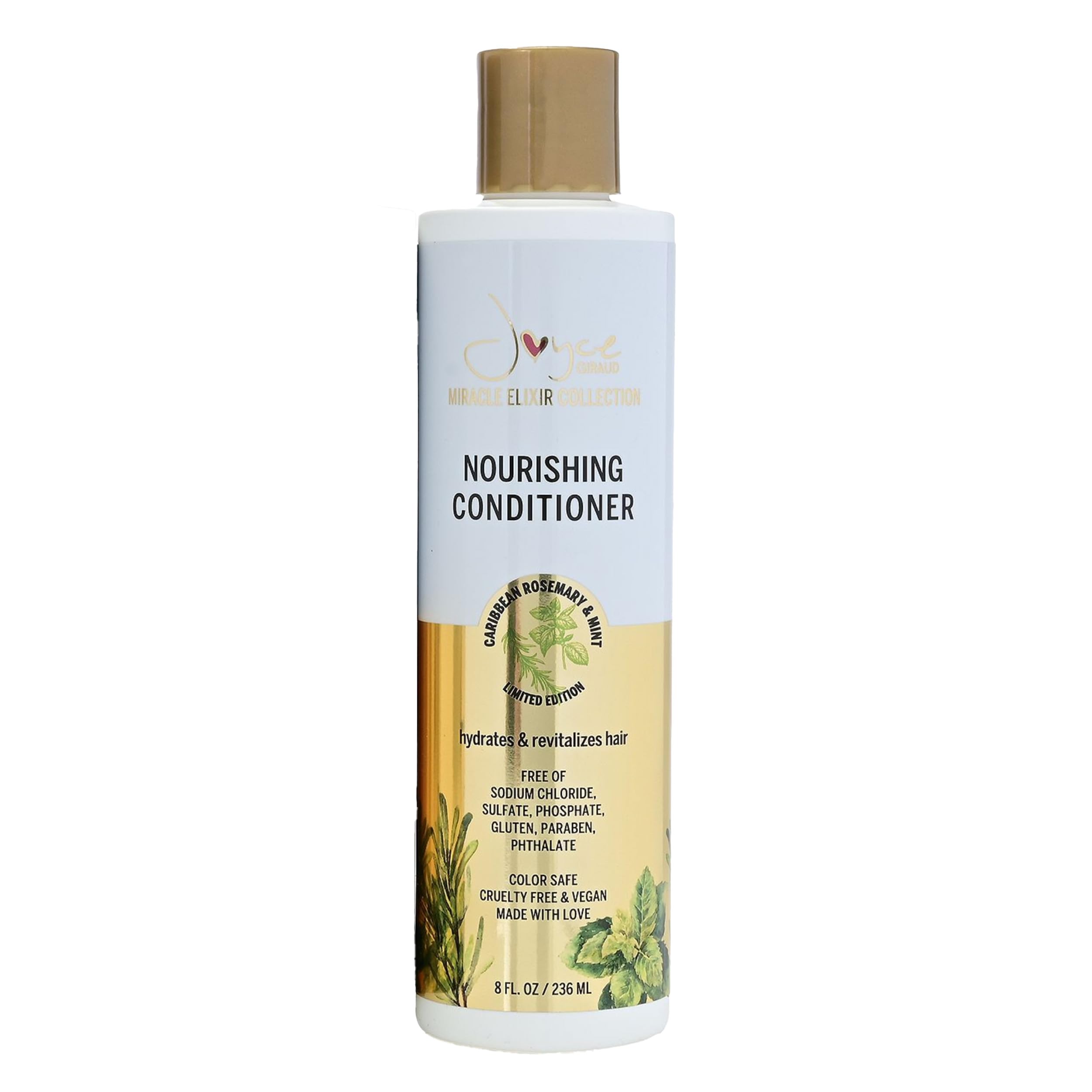 Joyce Giraud Miracle Elixir Nourishing Conditioner, Restores Moisture, Detangles, Adds Shine, 8 Fl. Oz