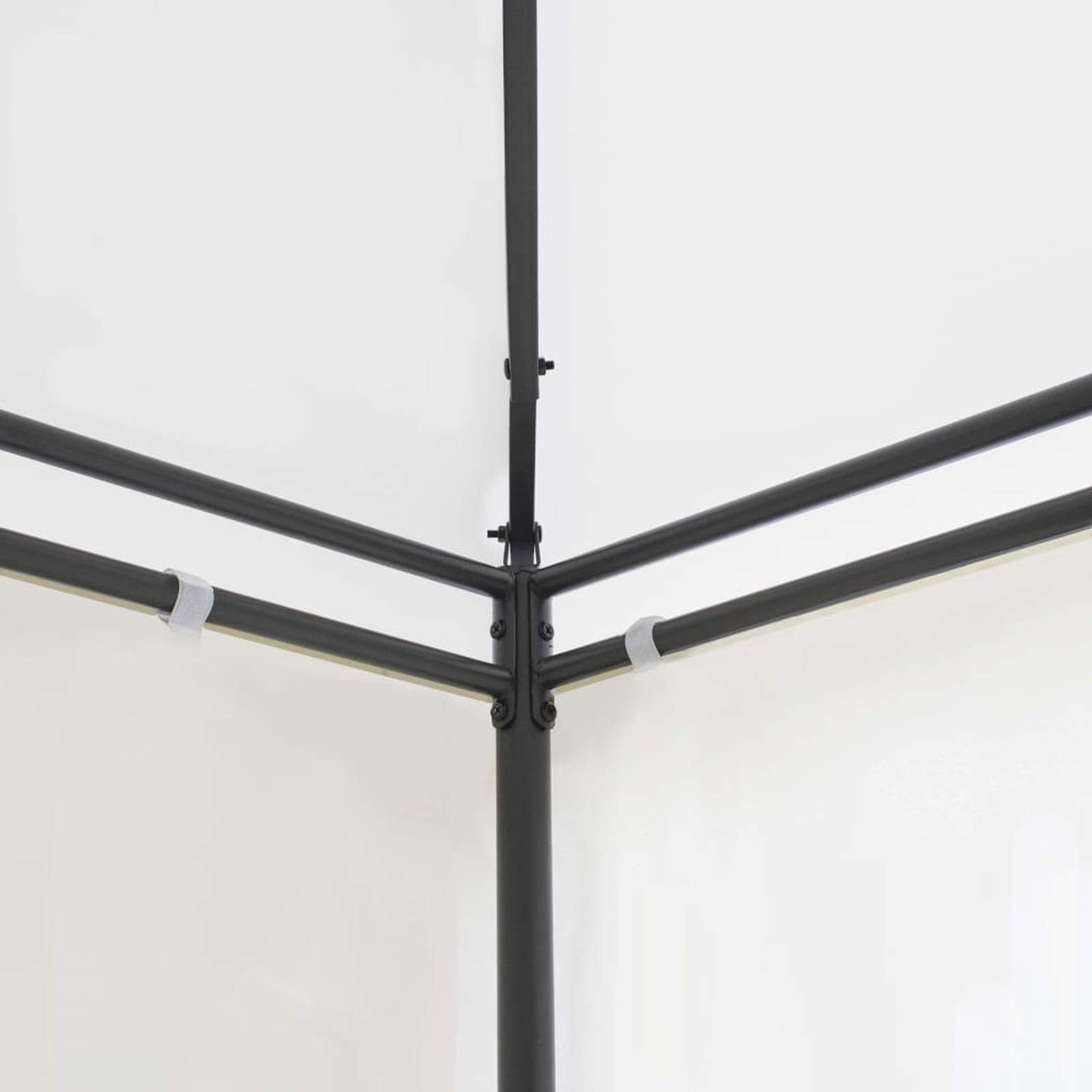 Homgoday Altana zewnętrzna, altana 600 x 298 x 270 cm biała 180 g/m², altana zewnętrzna do ogrodu, balkonu, tarasu, składana altana ogrodowa,