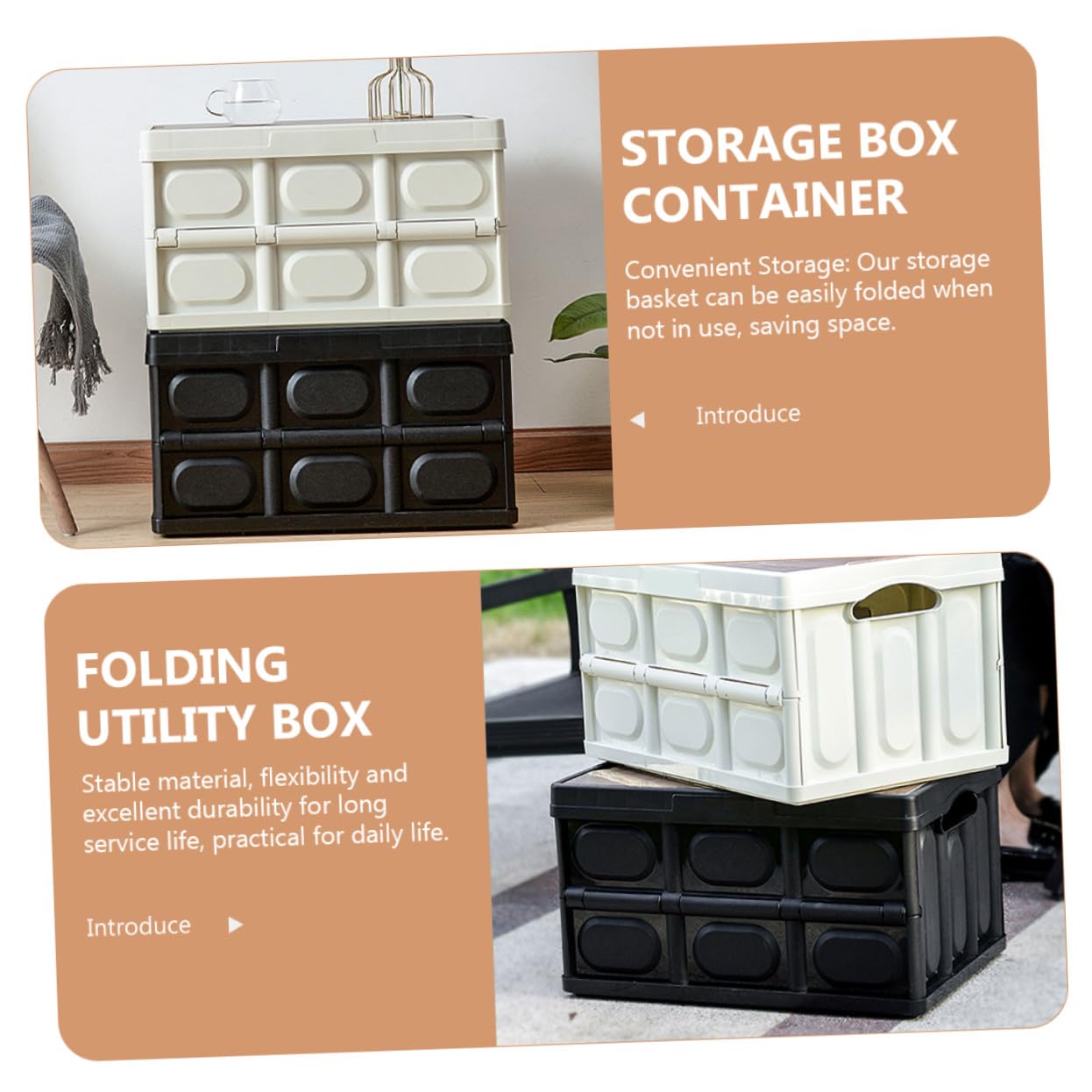 SOLUSTRE Klappbare Aufbewahrungsbox mit Deckel Vielseitige Spielzeug und Kleiderbox für Lagerung von Bettwäsche Decken und Kleidung Kompaktes Camping-organizer-system
