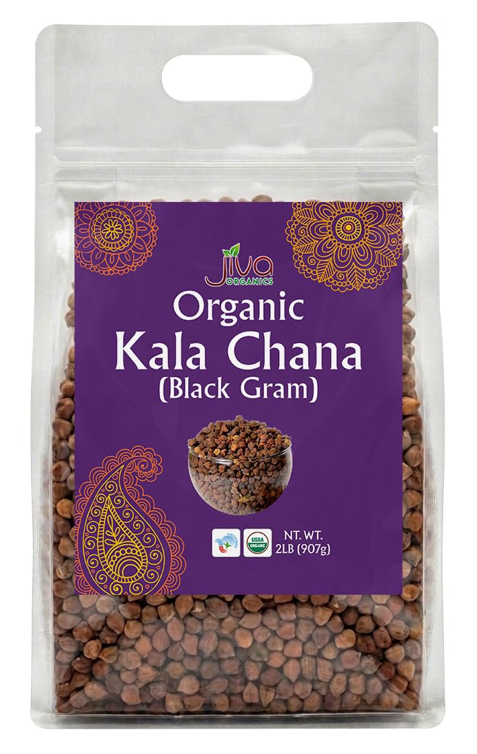 Amazon.com : Jiva Organics Organic Kala Chana 2 Pound Bulk Bag