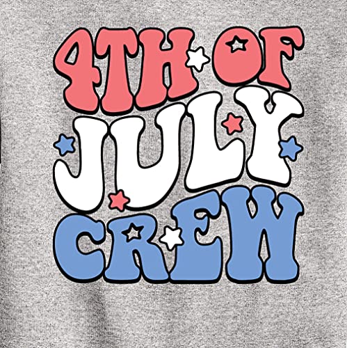 Instant Message - Fourth Of July Crew - Toddler & Youth Crewneck Fleece Sweatshirt3